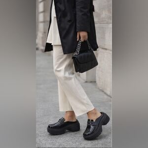 Women's Black Platform Clogs Sz. 8